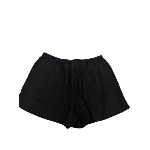 A New Day Womens Medium Shorts Black Linen Elastic Waist Casual Summer - Picture 5 of 6